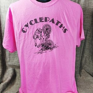 Pink Xl Cycling T-shirt 30" collar to hem 22" pit